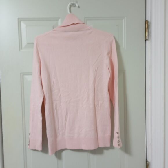 Tommy Hilfiger Jumper Womens M light pink Roll Neck Pullover long sleeve - Picture 6 of 13